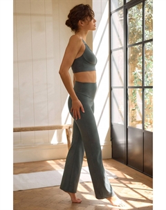 Супермягкие расклешенные леггинсы для занятий йогой, зеленый Next