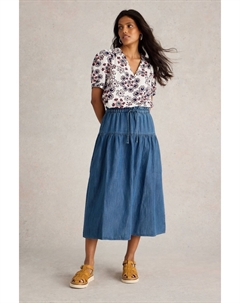 Джинсовая юбка Seema, синий White stuff