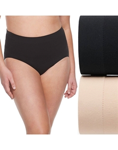 Трусики размера плюс RED HOT от SPANX Allaround, 2 шт., трусики 10169R, цвет Nude And Black Red hot by spanx