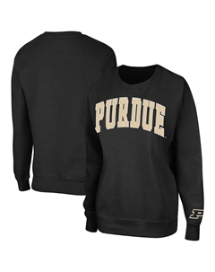 Женский черный пуловер-свитшот Purdue Boilermakers Campanile, цвет Prd Black Colosseum