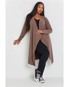 Водопад мидакси кардиган, коричневый Yours curve