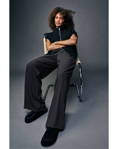 Широкие брюки с завязками на талии спереди, серый Next