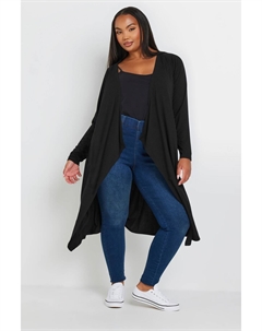 Водопад мидакси кардиган, черный Yours curve