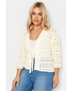 Вязаный крючком передний болеро, белый Yours curve