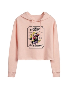 Укороченная толстовка с капюшоном для юниоров Hocus Pocus Sanderson Sister Sign, розовый Licensed character