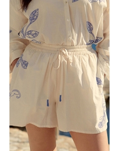 100% хлопок, вышитые шорты, надеваемые через голову, бежевый Next