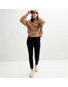 Женский уютный пуловер с молнией на четверть, цвет Ivory Silk Sonoma goods for life