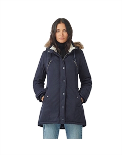 Женская парка трапециевидного силуэта больших размеров в современном стиле, цвет Vintage Navy Ellos