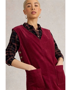 Платье пинни из кленового шнура, красный White stuff