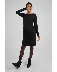 Платье из джерси для беременных и кормящих мам, черный Jojo maman bébé