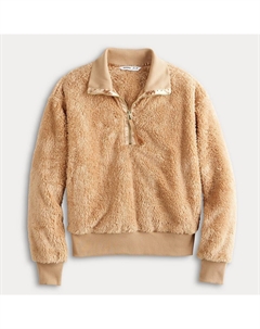 Женский уютный пуловер на молнии, цвет Pitch Black Sonoma goods for life