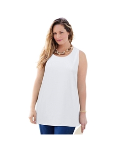 Женская майка Suprema больших размеров, белый Catherine's