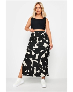 Фактурная юбка макси, черный Yours curve