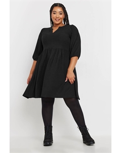 Короткое фактурное платье, черный Yours curve