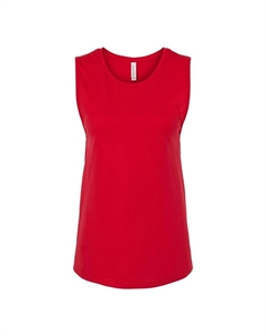 Женская майка из джерси Bella + Canvas с мускулами, красный Bella+canvas