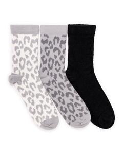 Женские комплекты из 3 уютных компрессионных носков, цвет Med Gray Heather Muk luks