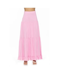 Женская многоярусная макси-юбка Halima, розовый Alexia admor