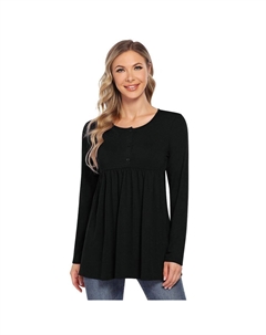 Топы для беременных, женские повседневные туники для беременных, футболка для кормления, повседневная одежда, черный Coolmee