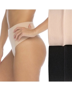 Женские корректирующие трусы, универсальные корректирующие стринги, набор из 2 штук 10171R, цвет Nude And Black Red hot by spanx