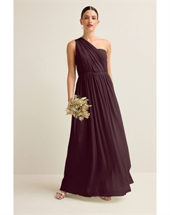 Сетчатое многослойное свадебное платье макси для подружек невесты, фиолетовый Next