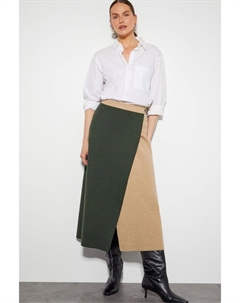 Двухцветная трикотажная юбка Nellie, зеленый Monsoon