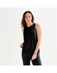 Женская майка для сна из хлопка и модала, цвет Mineral Black Sonoma goods for life