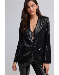 Свободный блейзер с пайетками, черный Next