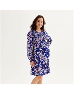 Платье Babydoll с присборами для беременных, цвет Blue Lilac Floral Sonoma goods for life