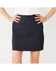 Женская легкая юбка без застежки, темно-синий Croft & barrow