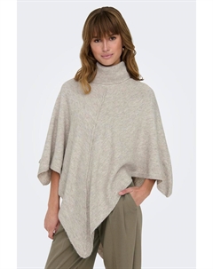 Пончо с воротником стойкой, бежевый Jdy