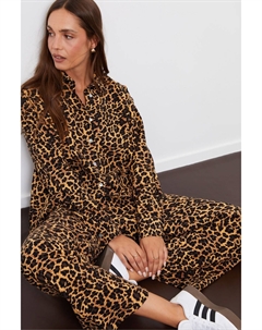 Женская рубашка с леопардовым принтом, коричневый Threadbare