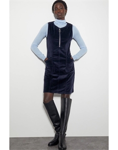 Платье сарафан Soha из вельвета, синий Monsoon