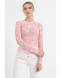 Узкая блузка Diralina с узором, розовый Hugo