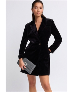 Платье блейзер из бархата, черный Next