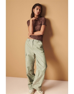 Плотницкие брюки карго из хлопковой смеси, зеленый Next