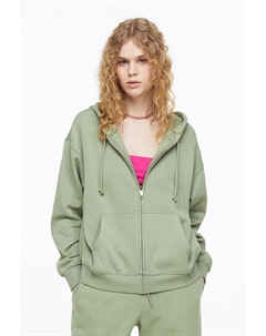 Толстовка на молнии, хаки H&m