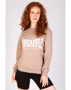 Женская толстовка с логотипом, коричневый Pineapple