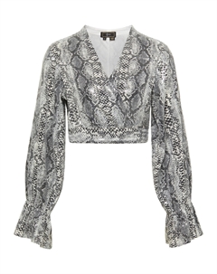 Блуза Wickel Mit Pailletten, серый Faina