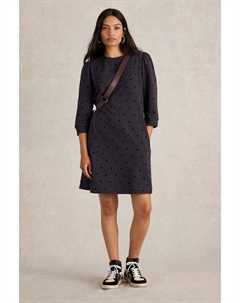 Платье из трикотажного джерси Amy, серый White stuff