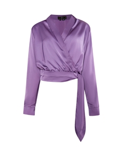 Футболка Wickelbluse Aus Satin, фиолетовый Faina