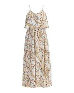 Платье Maxi Mit Allover Print, белый Faina