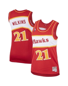 Женская красная майка Dominique Wilkins Atlanta Hawks Hardwood Classics Swingman, цвет Haw Red Mitchell and ness