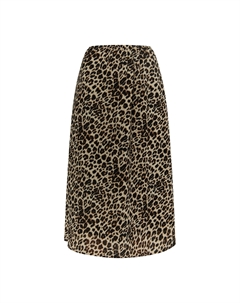 Юбка до колена Mit Leoprint, бежевый Faina