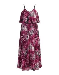 Платье Maxi Mit Animal Print, розовый Faina