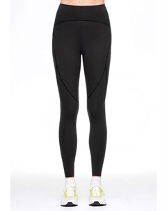 Тайтсы женские комбинированного кроя, черный Oysho