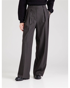 Брюки со складками спереди Wide leg Pleat-Front Pants Henesa, цвет anthracite/light grey Hugo