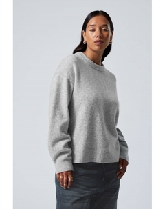 Непринужденный вязаный свитер, серый Weekday