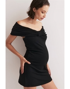 Платье mama с открытыми плечами и бантом, черный H&m