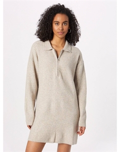 Вязаное платье Knitted dress Nicki Pike, бежевый Weekday
