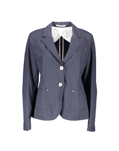 Синяя хлопковая женская куртка Gant